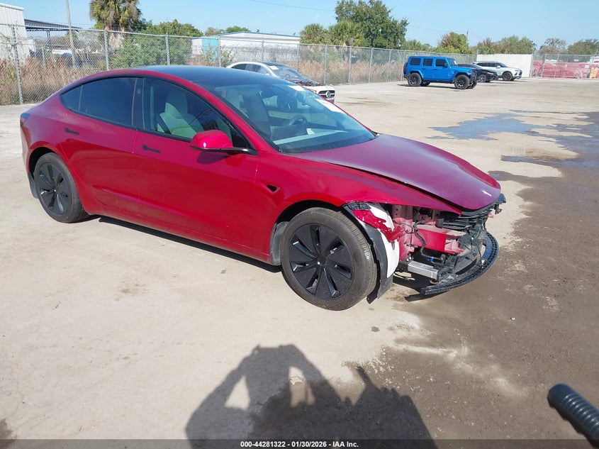 5YJ3E1EB1RF812954 2024 Tesla Model 3 Long Range Dual Motor All-Wheel Drive auction photo 1