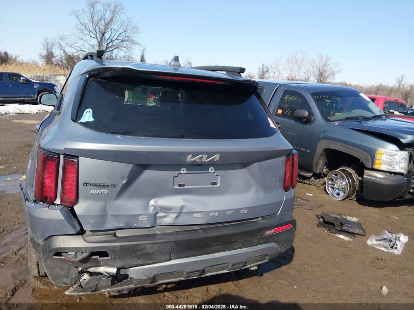 2022 Kia Sorento X-Line Ex VIN: 5XYRHDLF3NG138818 Lot: 44281915