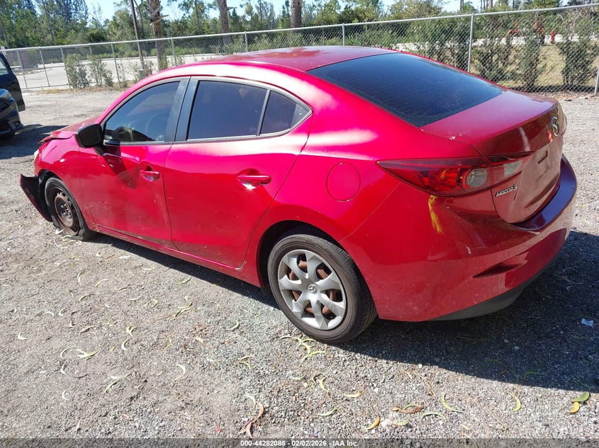 Vin: jm1bm1u73f1255660, lot: 44778422, mazda mazda3 i sport 20153