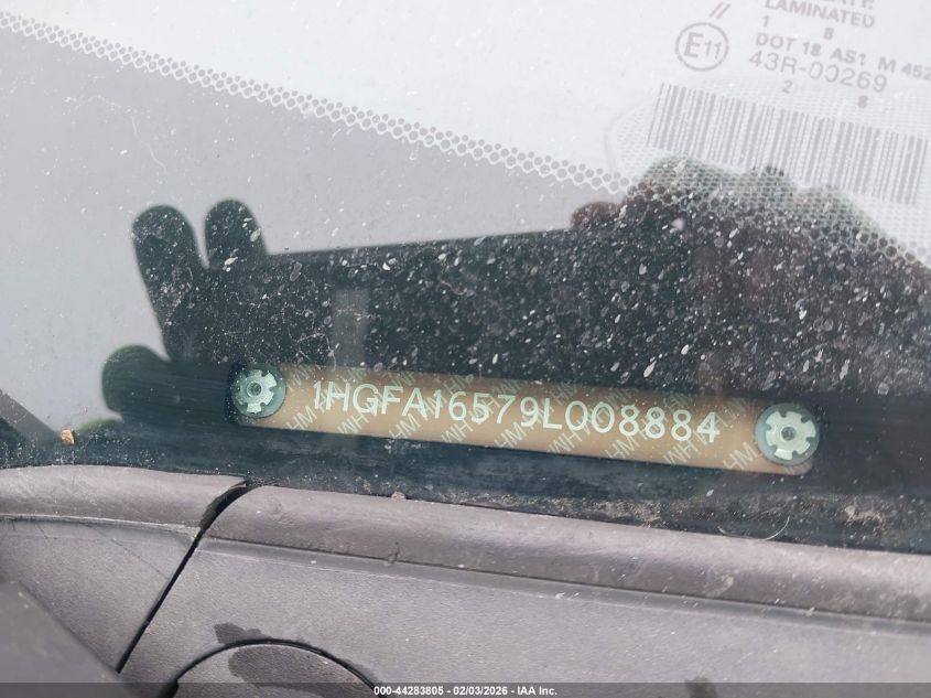 2009 Honda Civic Lx VIN: 1HGFA16579L008884 Lot: 44283805