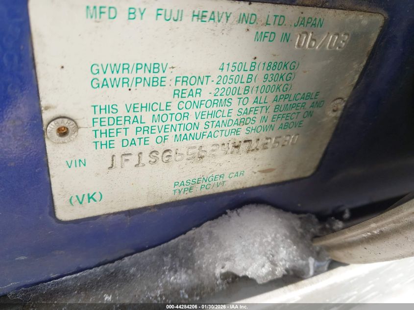 2004 SUBARU FORESTER 2.5XS