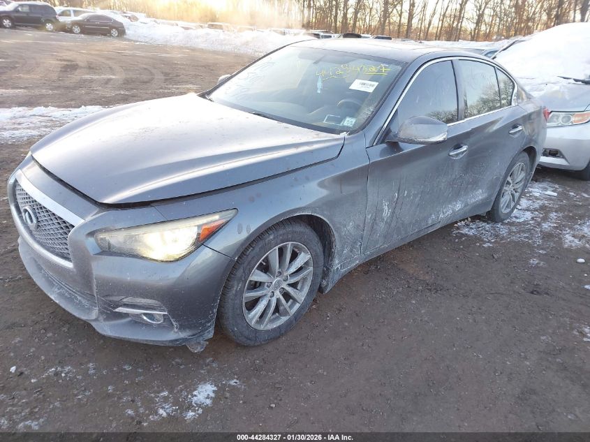 2014 Infiniti Q50 Premium VIN: JN1BV7AR0EM705545 Lot: 44284327