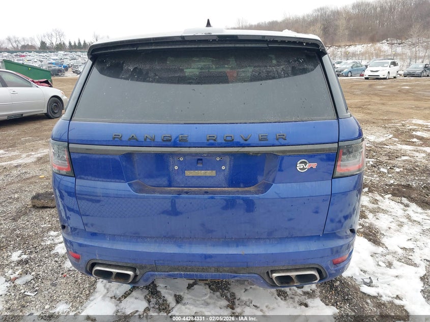 2018 Land Rover Range Rover Sport Svr VIN: SALWZ2SE6JA189388 Lot: 44284331