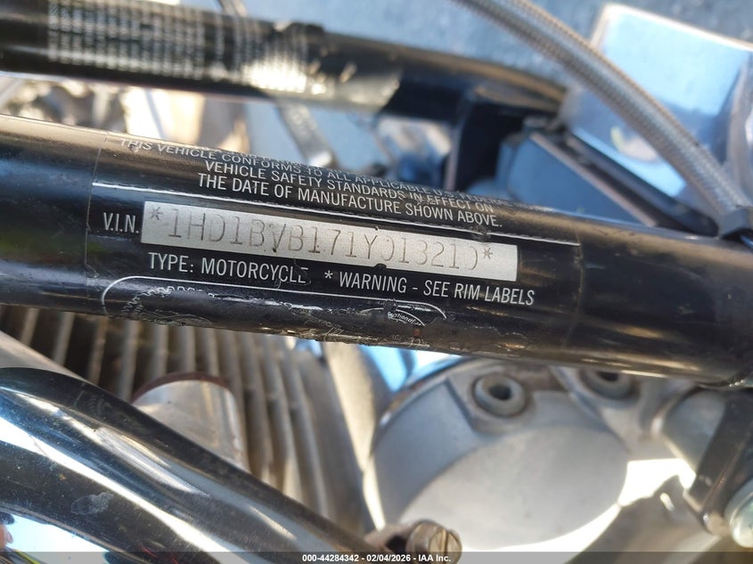 2001 Harley-Davidson Fxsti VIN: 1HD1BVB171Y018210 Lot: 44284342