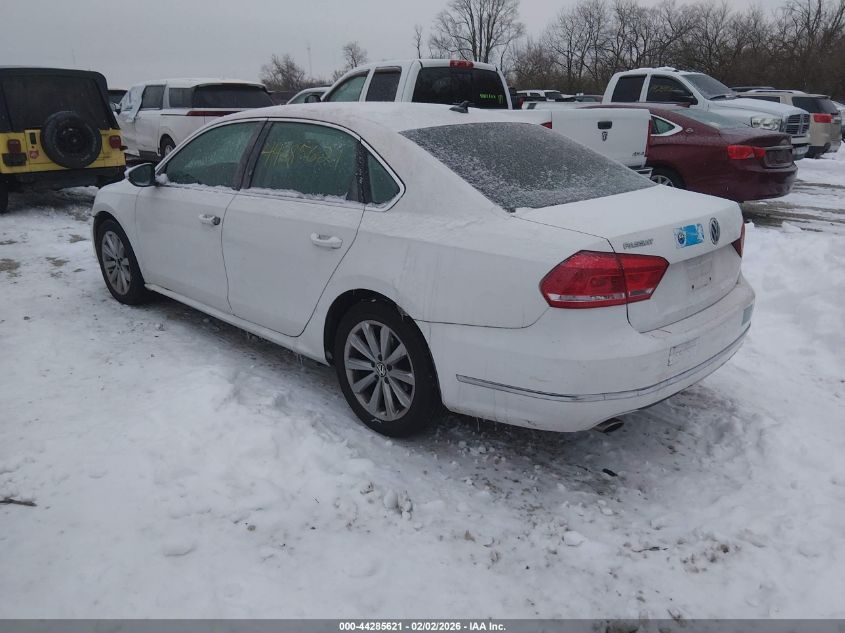 2012 Volkswagen Passat 2.5L Sel