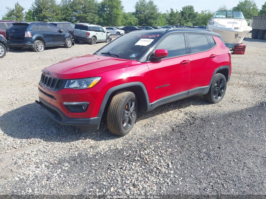 Vin: 3c4njdbb7kt827721, lot: 44782165, jeep compass altitude 4x4 20192