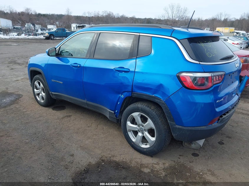 Vin: 3c4njdbb4kt792569, lot: 44782875, jeep compass latitude 4x4 20193