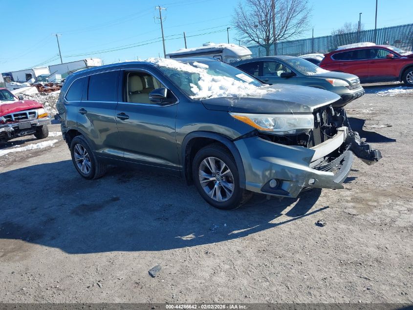 2014 Toyota Highlander Xle V6