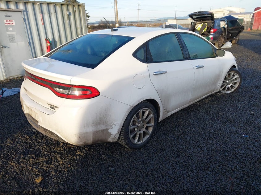 Vin: 1c3cdfca9dd346480, lot: 44783628, dodge dart limited 20134