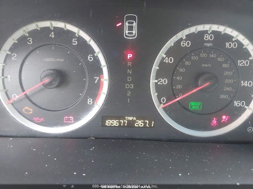 2010 Honda Accord 2.4 Lx VIN: 1HGCP2F32AA063510 Lot: 44287468