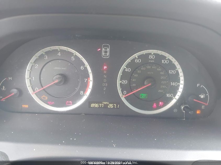 2010 Honda Accord 2.4 Lx VIN: 1HGCP2F32AA063510 Lot: 44287468