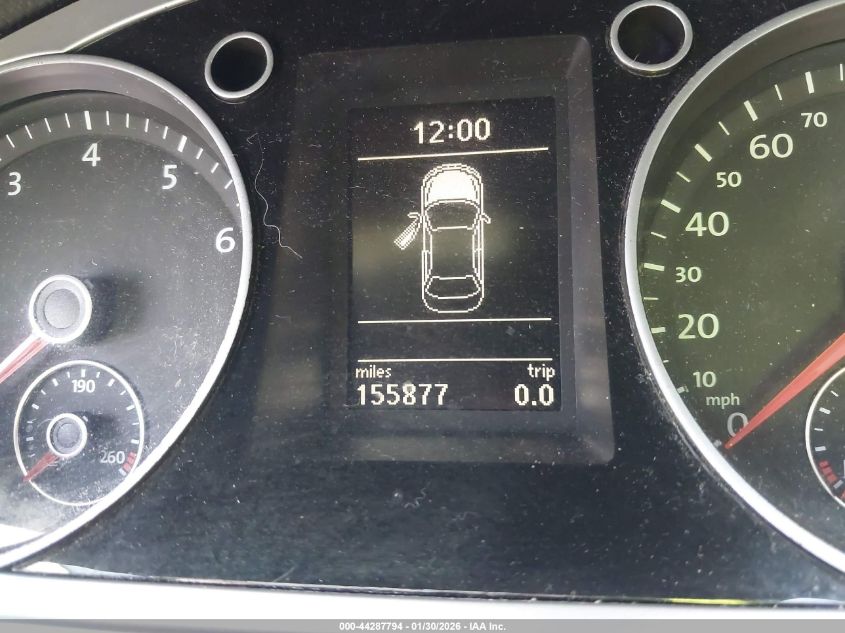 2012 Volkswagen Cc Sport VIN: WVWMN7AN5CE516755 Lot: 44287794