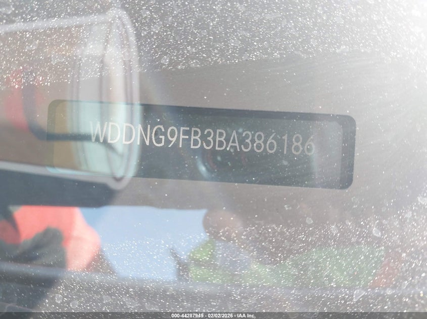 2011 Mercedes-Benz S 400 Hybrid VIN: WDDNG9FB3BA386186 Lot: 44287949