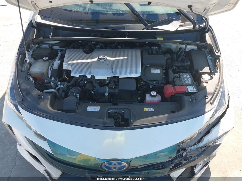 2017 Toyota Prius 1.8 Prime Plus white Lot 111044288603 Vin JTDKARFP5H3008099