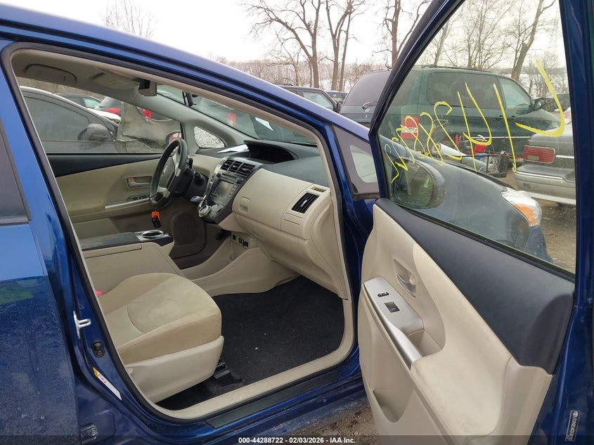 2012 Toyota Prius v 1.8 Prius V Three blue Lot 111044288722 Vin JTDZN3EU4C3138780
