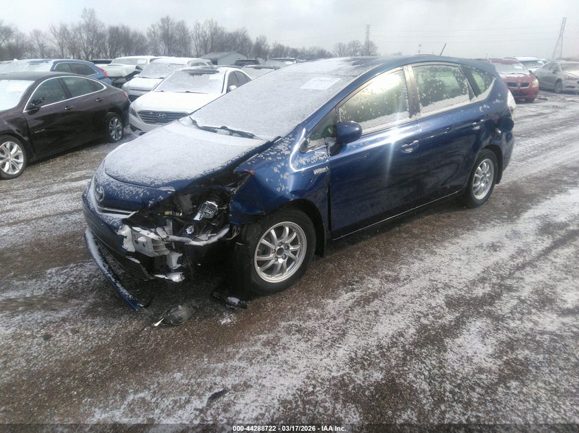 2012 Toyota Prius v 1.8 Prius V Three blue Lot 111044288722 Vin JTDZN3EU4C3138780