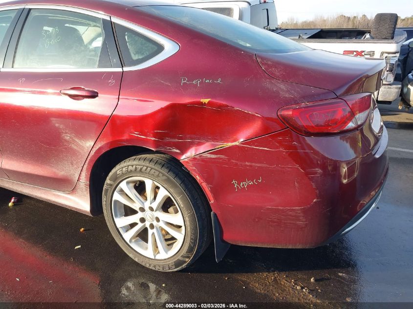 2016 Chrysler 200 Limited VIN: 1C3CCCAB8GN124296 Lot: 44289003