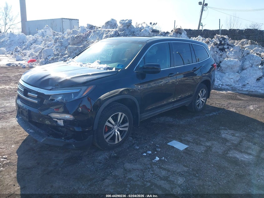 2017 Honda Pilot 3.5 Ex-L black Lot 111044290236 Vin 5FNYF6H55HB032928