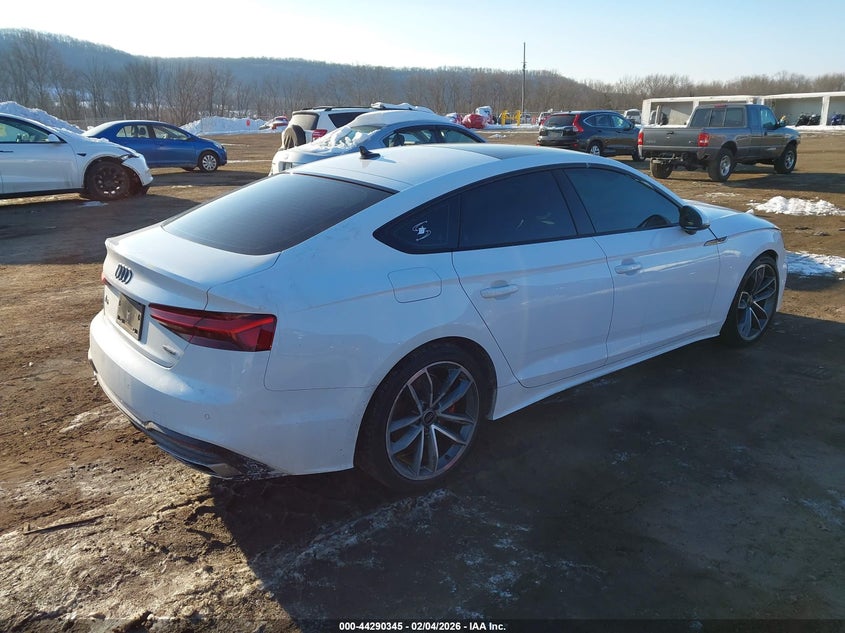 2024 Audi A5 2.0 Sportback Premium 45 Tfsi S Line Quattro S Tronic white Lot 111044290345 Vin WAUDACF50RA085235