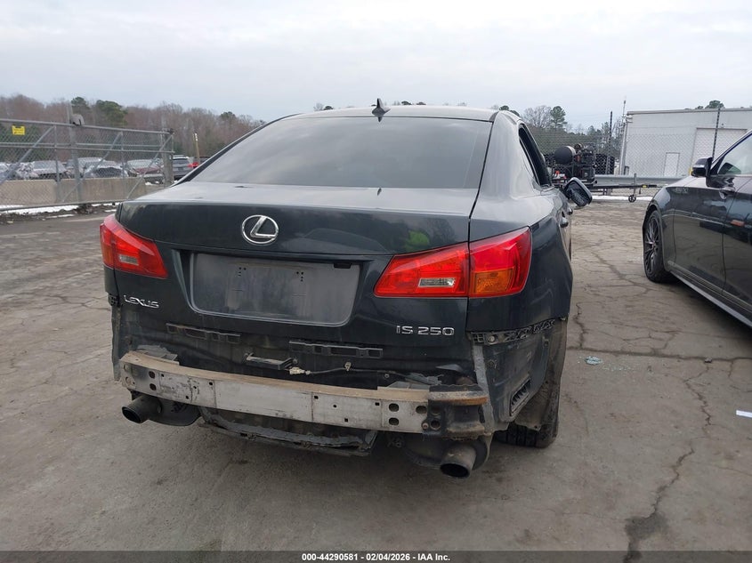 2007 Lexus Is 250 VIN: JTHBK262372056616 Lot: 44290581