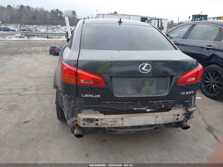 2007 Lexus Is 250 VIN: JTHBK262372056616 Lot: 44290581