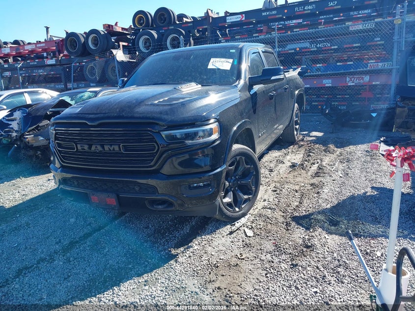 Vin: 1c6srfht7mn619663, lot: 44788217, ram 1500 limited  4x4 5'7 box 20212