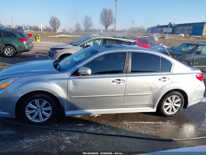 2012 Subaru LEGACY 2.5 2.5I Premium silver Lot 111044292025 Vin 4S3BMCG63C3022912