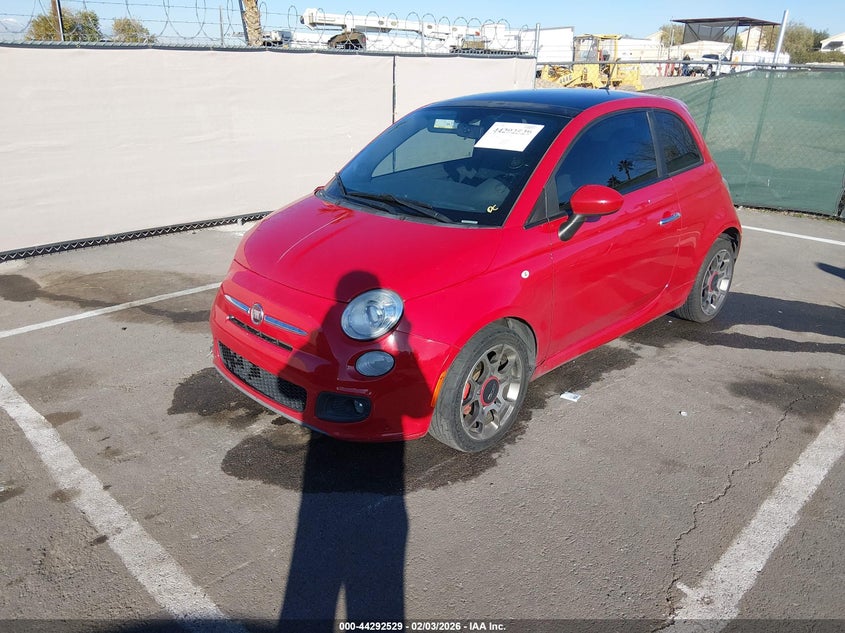 Vin: 3c3cffbr7dt738868, lot: 44788906, fiat 500 sport 20132