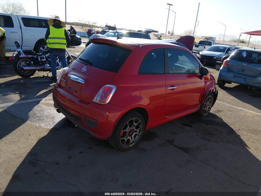 Vin: 3c3cffbr7dt738868, lot: 44788906, fiat 500 sport 20134