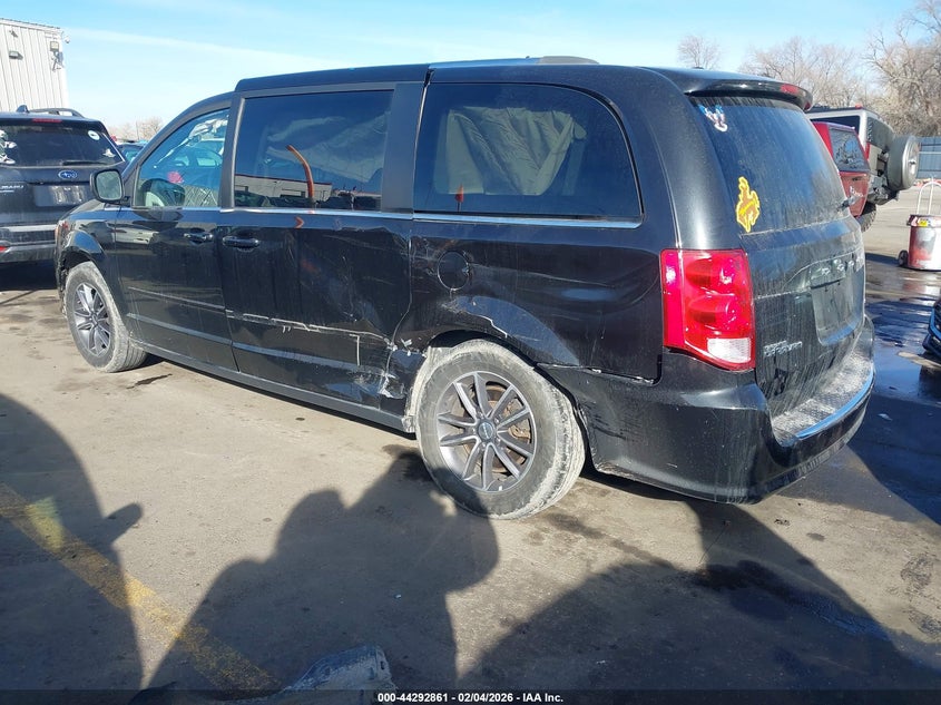 2017 Dodge Caravan 3.6 Grand Sxt black Lot 111044292861 Vin 2C4RDGCG6HR545893