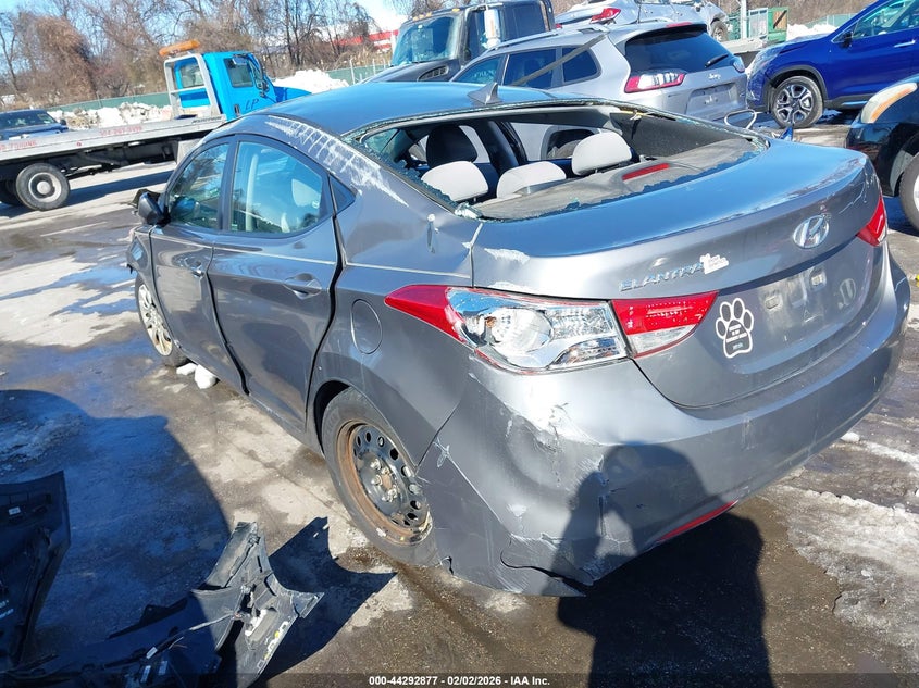 2012 Hyundai Elantra 1.8 Gls grey Lot 111044292877 Vin 5NPDH4AE4CH074380