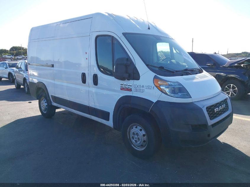 2019 Ram Promaster 2500 High Roof 136 Wb