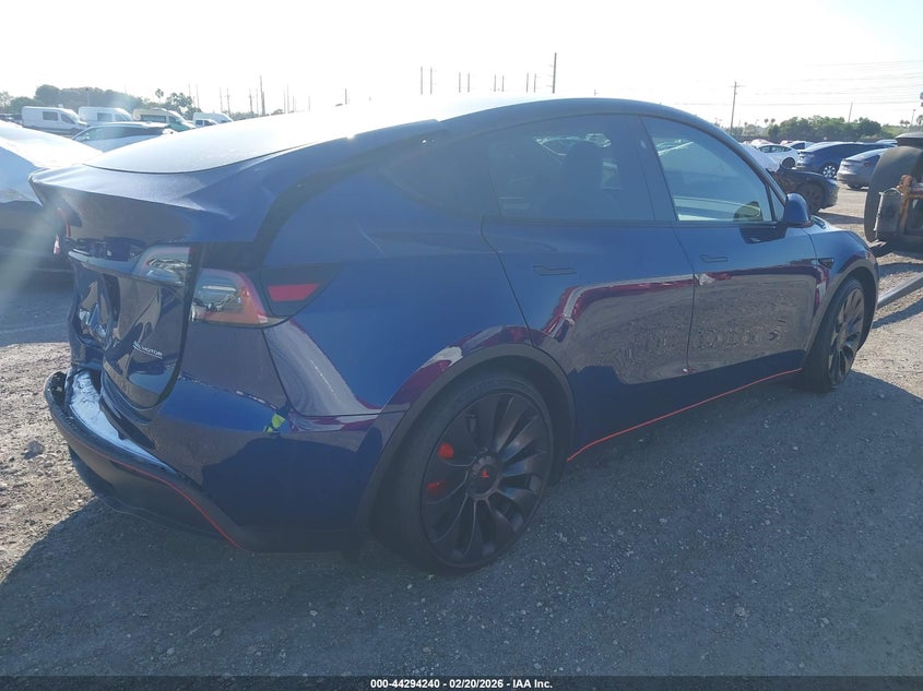 Vin: 7saygdef2pf847216, lot: 44790617, tesla model y performance dual motor all-wheel drive 20234