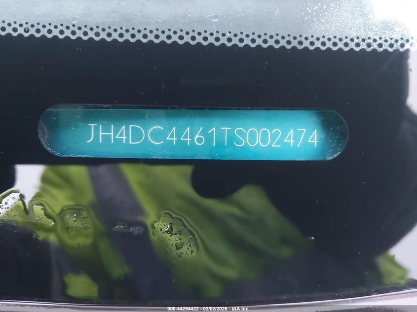 1996 Acura Integra Se VIN: JH4DC4461TS002474 Lot: 44294422