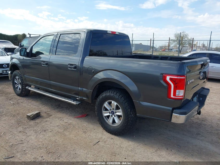 Vin: 1ftew1cg0gfa17889, lot: 44791522, ford f-150 xlt 20163