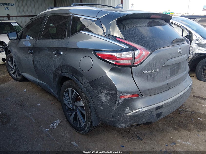Vin: 5n1az2mh4gn160266, lot: 44791586, nissan murano platinum 20163