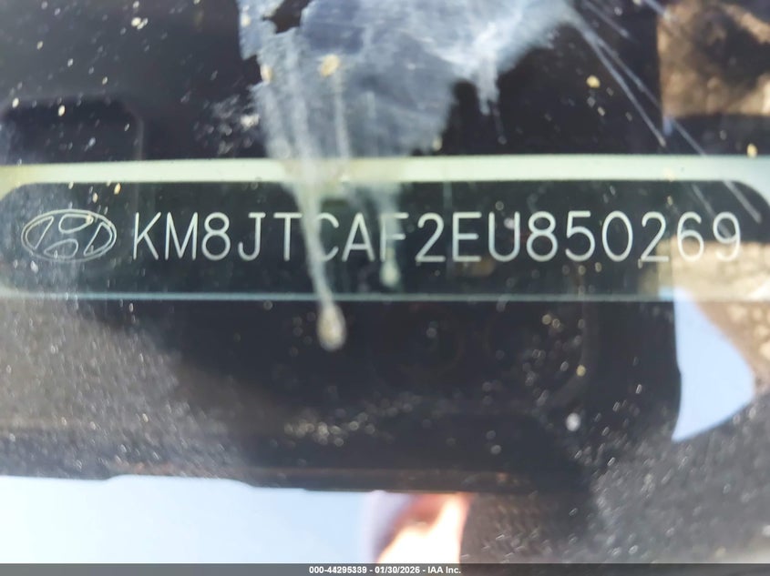 2014 Hyundai Tucson Gls VIN: KM8JTCAF2EU850269 Lot: 44295339