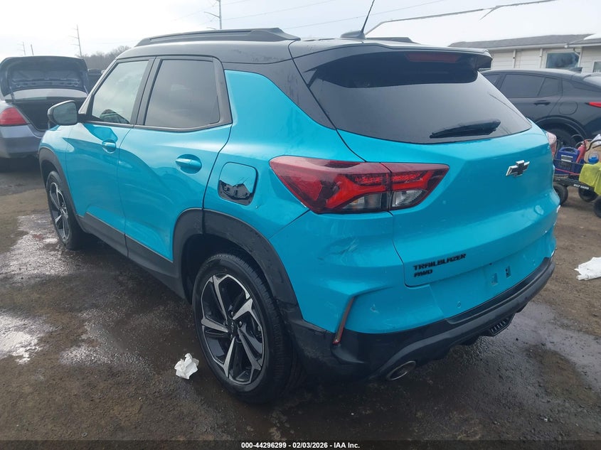 2022 Chevrolet Trailblazer Awd Rs VIN: KL79MUSL1NB081531 Lot: 44296299