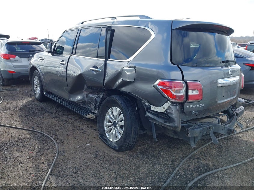 Vin: jn8ay2nd6l9106221, lot: 44792893, nissan armada sv 2wd 20203