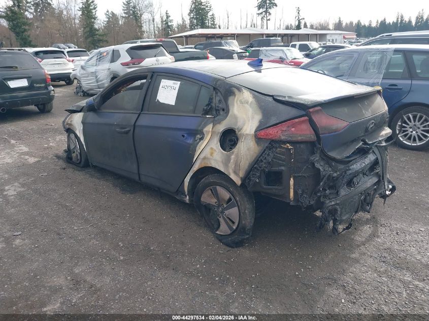 2019 Hyundai Ioniq Hybrid Blue