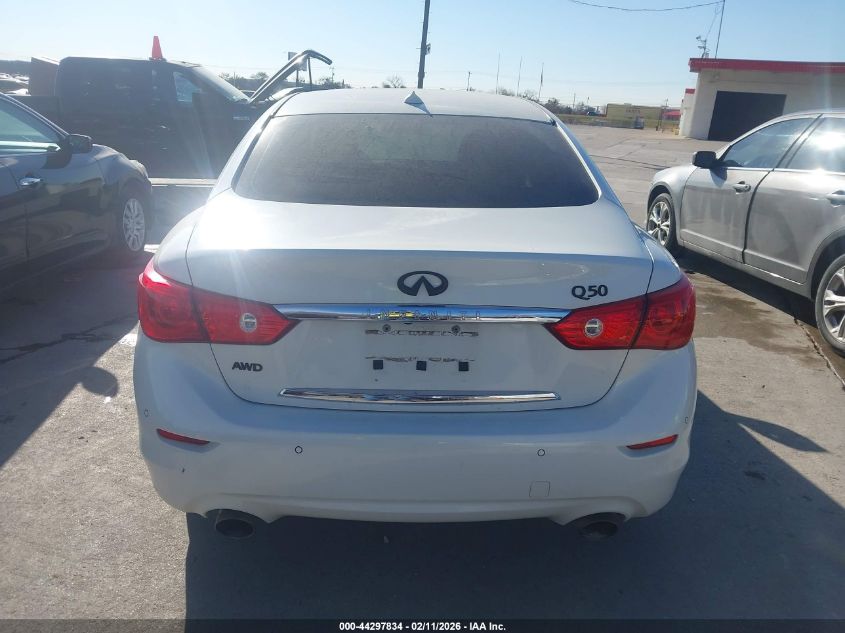 2016 Infiniti Q50 2.0T Premium VIN: JN1CV7AR8GM251035 Lot: 44297834