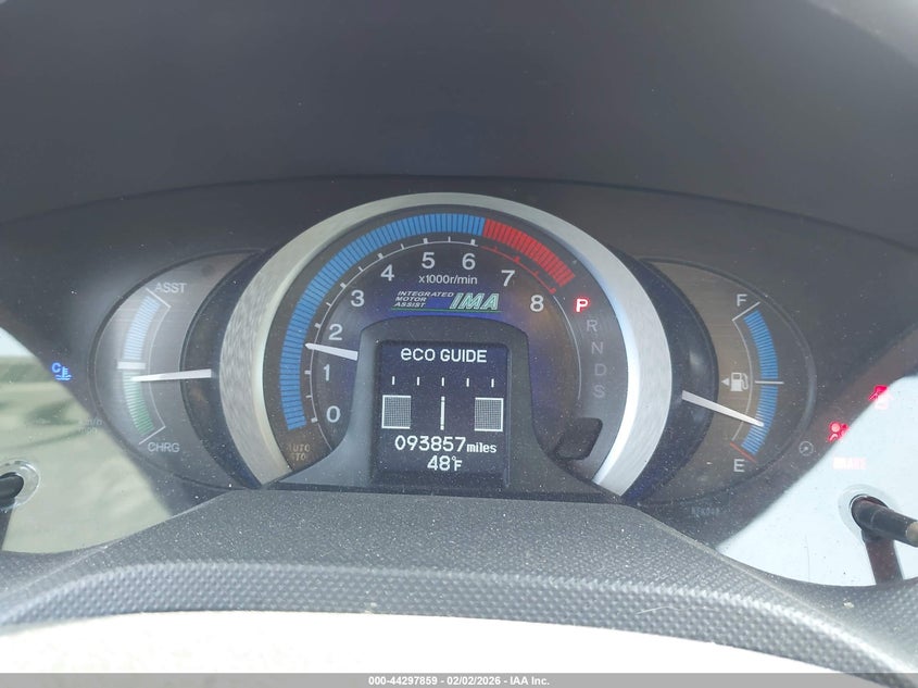 2010 Honda Insight Ex VIN: JHMZE2H71AS032904 Lot: 44297859