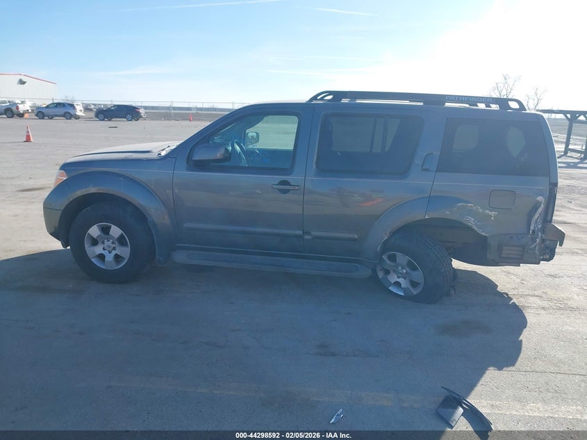 2007 Nissan Pathfinder Se VIN: 5N1AR18U67C634165 Lot: 44298592