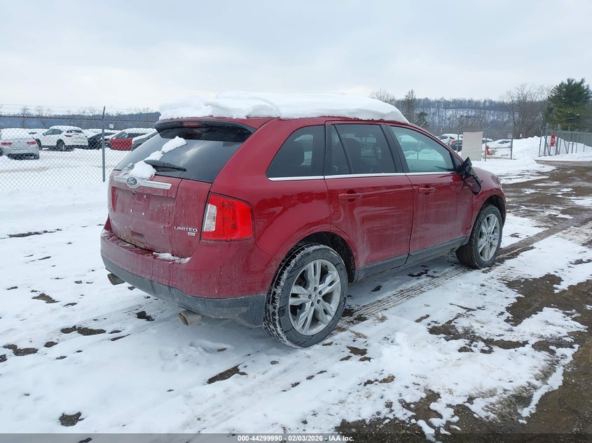 Vin: 2fmdk4kc7dbb42727, lot: 44796370, ford edge limited 20134