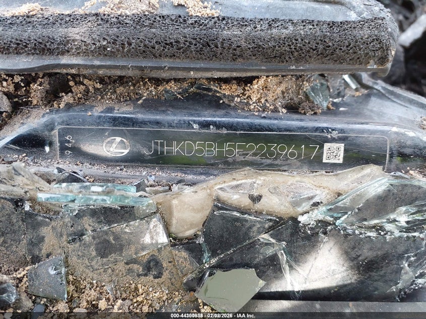 2015 Lexus Ct 200H VIN: JTHKD5BH5F2239617 Lot: 44300838
