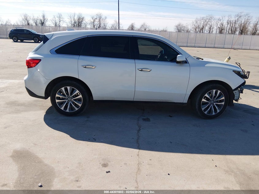 2016 Acura Mdx Technology Acurawatch Plus Packages/Technology Package VIN: 5FRYD3H42GB017229 Lot: 44301603