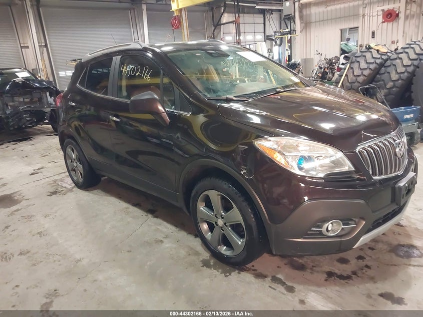 Vin: kl4cjhsbxdb189316, lot: 44798546, buick encore premium 20131