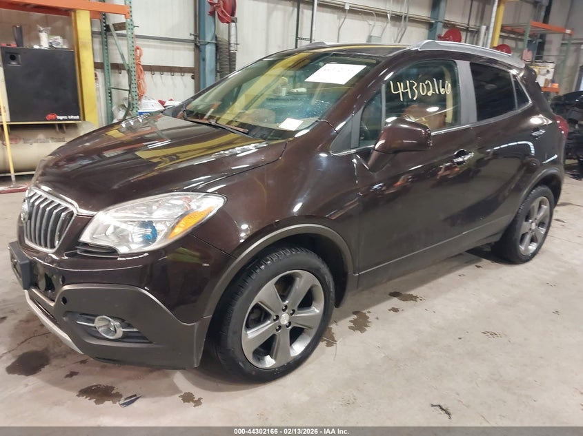 Vin: kl4cjhsbxdb189316, lot: 44798546, buick encore premium 20132