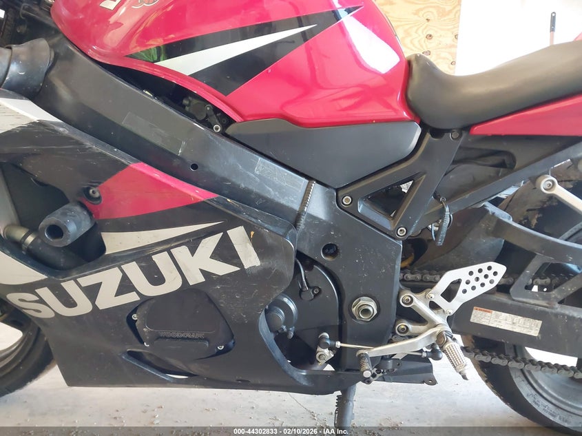 2005 Suzuki Gsx-R600 K VIN: JS1GN7CA452110049 Lot: 44302833