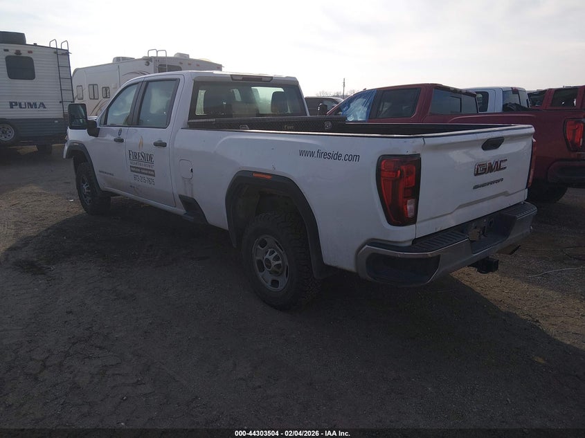 2021 Gmc SIERRA 2500Hd 2Wd Long Bed white Lot 111044303504 Vin 1GT48LE76MF288529